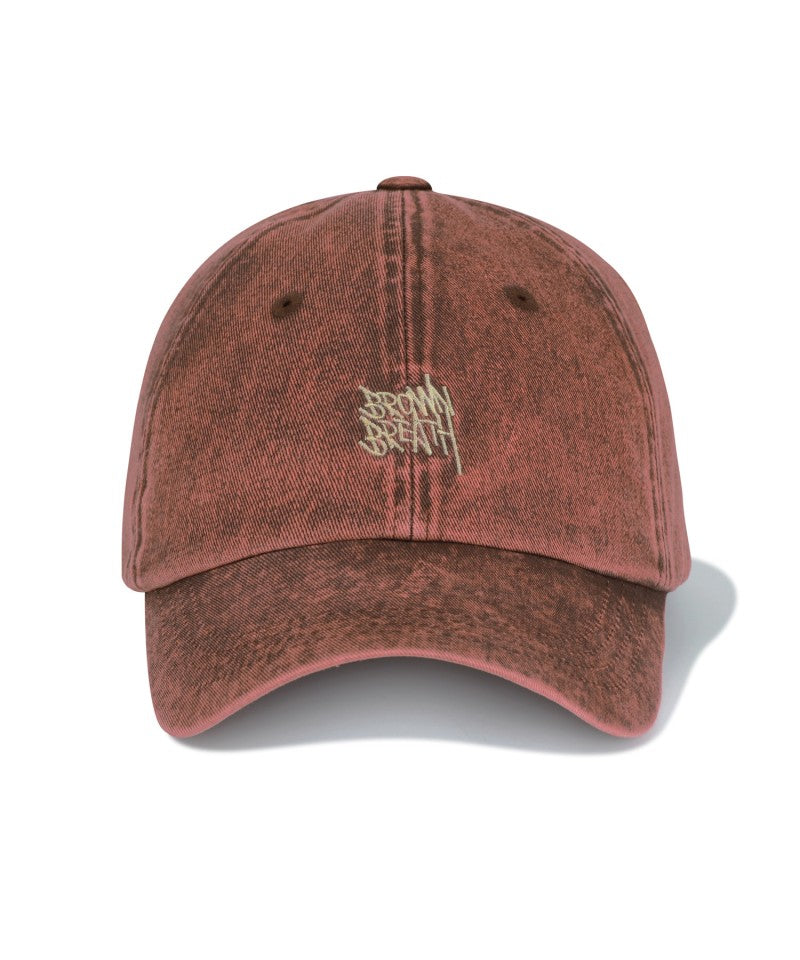 【WE ARE】韓國BROWNBREATH 刺繡刷舊棒球帽 BLSMCA001