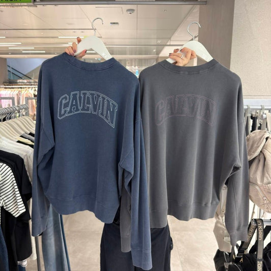 百貨款【WE ARE】韓國Calvin Klein休閒大學T衛衣A4RH277G