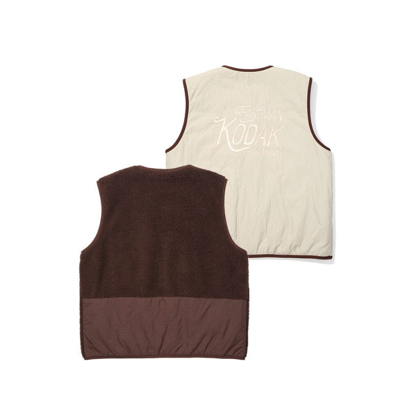 【WE ARE】韓國KODAK柯達馬夾羊羔毛雙面背心馬甲K5323LFV93