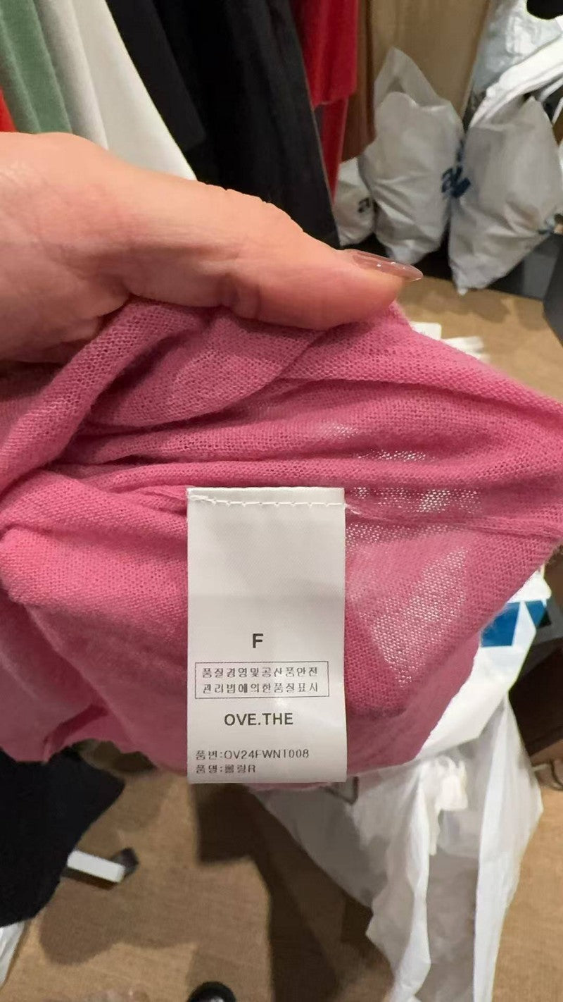 大茜選品【WE ARE】韓國東大門TD 微透長袖打底（絲綢混羊毛） OV24FWNT008