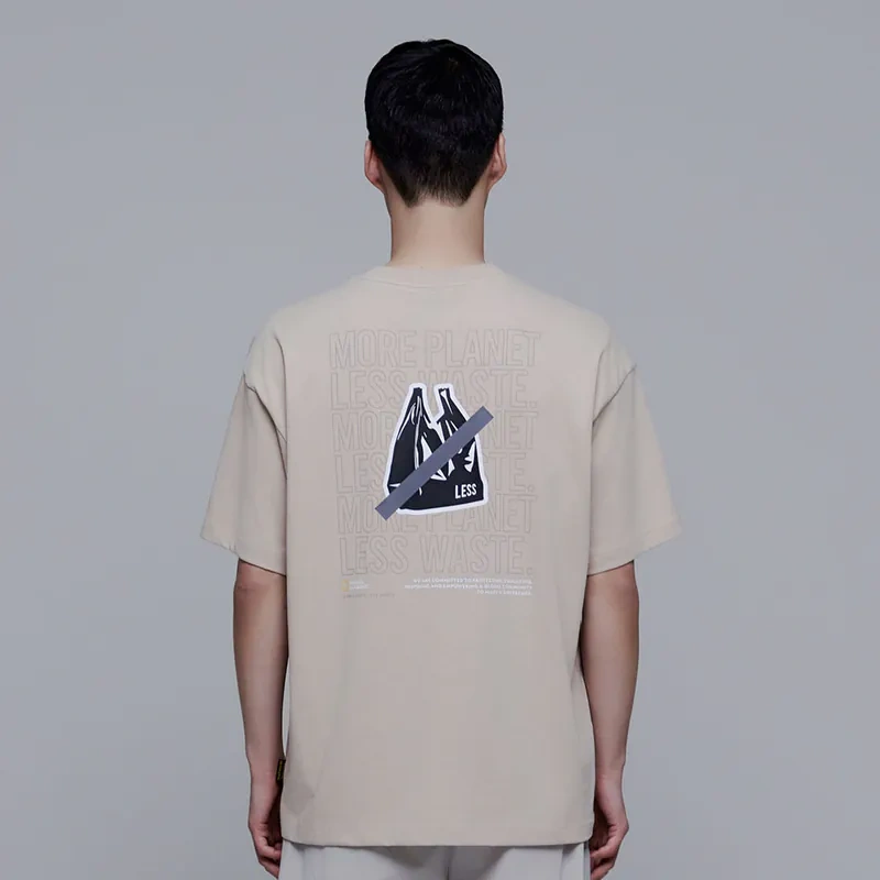 Same style for men and women [WE ARE] Korean NG National Geographic purchasing casual short-sleeved T-shirt N242UTS230