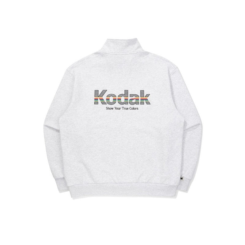 【WE ARE】韓國KODAK柯達半拉鏈 立領大學T K5323LFSH2