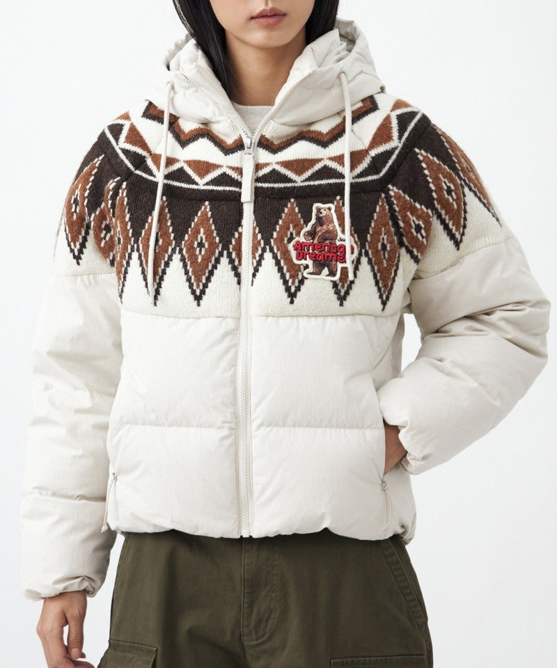 女款【WE ARE】韓國JEEP休閒連帽羽絨服JQ4JPF406