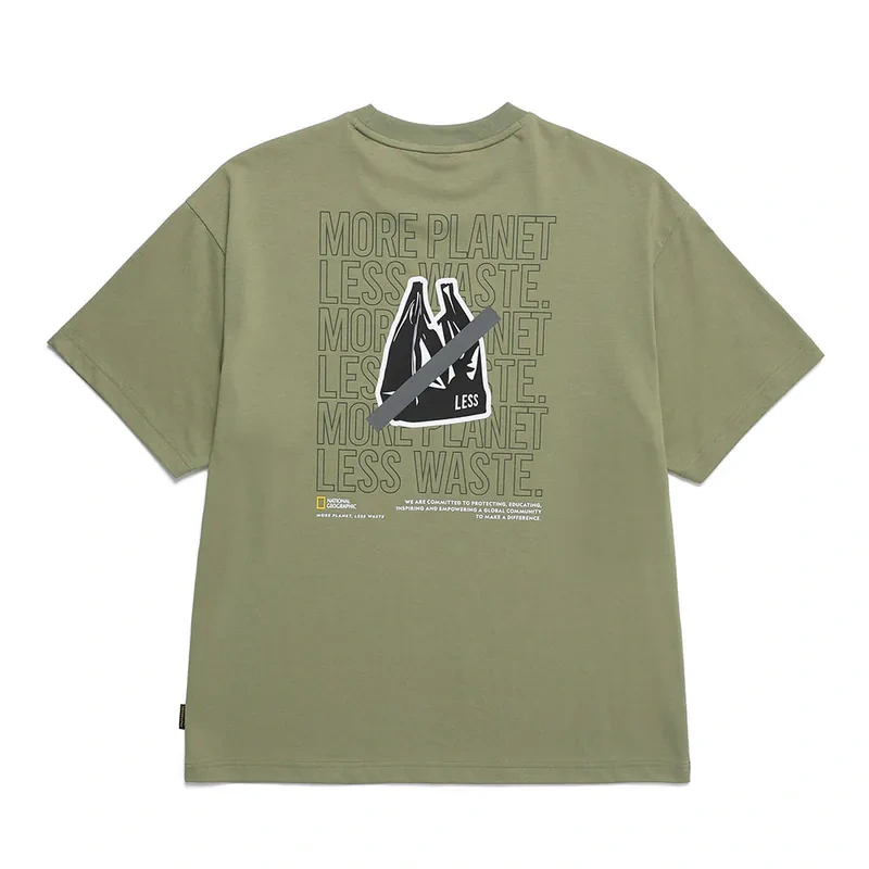 Same style for men and women [WE ARE] Korean NG National Geographic purchasing casual short-sleeved T-shirt N242UTS230