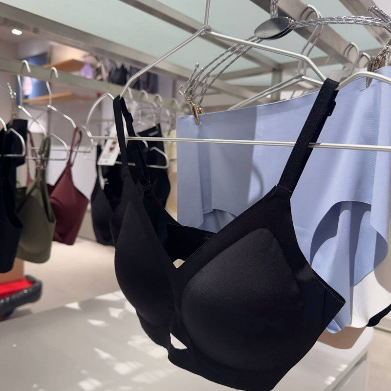 【WE ARE】韓國verish舒適 前小鏤空 涼感無痕內衣(後扣式)COOL FIT BRA AIR BREEZE