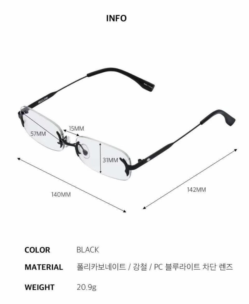 【WE ARE】韓國Reclow時尚鏡框眼鏡VEVE