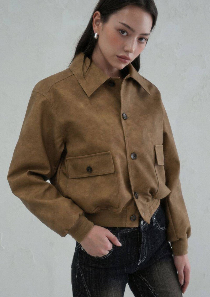 大茜選品【WE ARE】韓國Avandress 麂皮夾克