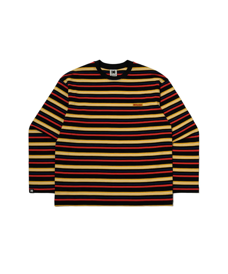 【WE ARE】韓國KODAK柯達條紋長袖T恤K5323LRL83