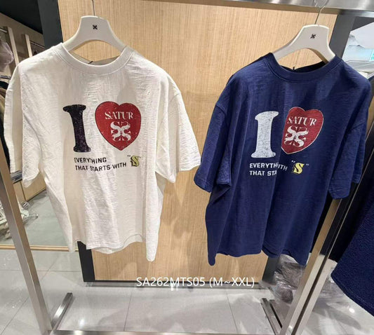 男款【WE ARE】韓國Satur休閒短袖T恤SA262MTS05