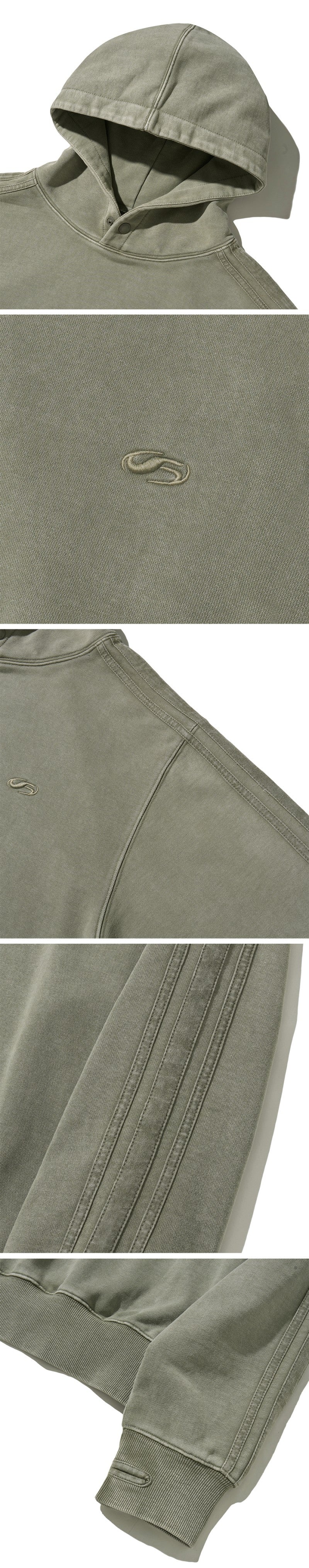 男女同款【WE ARE】韓國FILLUMINATE做舊連帽大學T衛衣FBEFUTH002