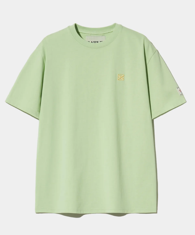 【WE ARE】Korea Satur classic small logo short-sleeved T-shirt SA252WTS06/SA252MTS06