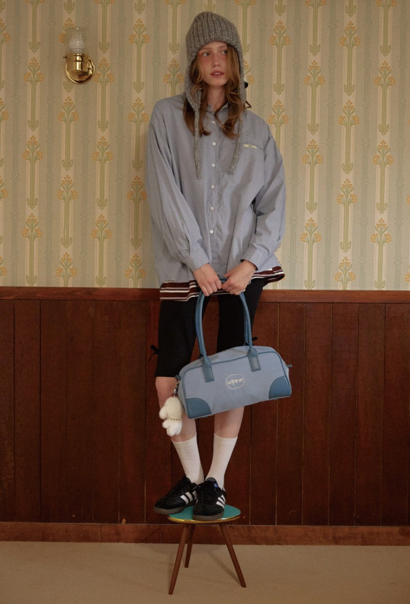 【WE ARE】韓國Leterie尼龍法棍包LETERIENYLONBAGUETTEBAG