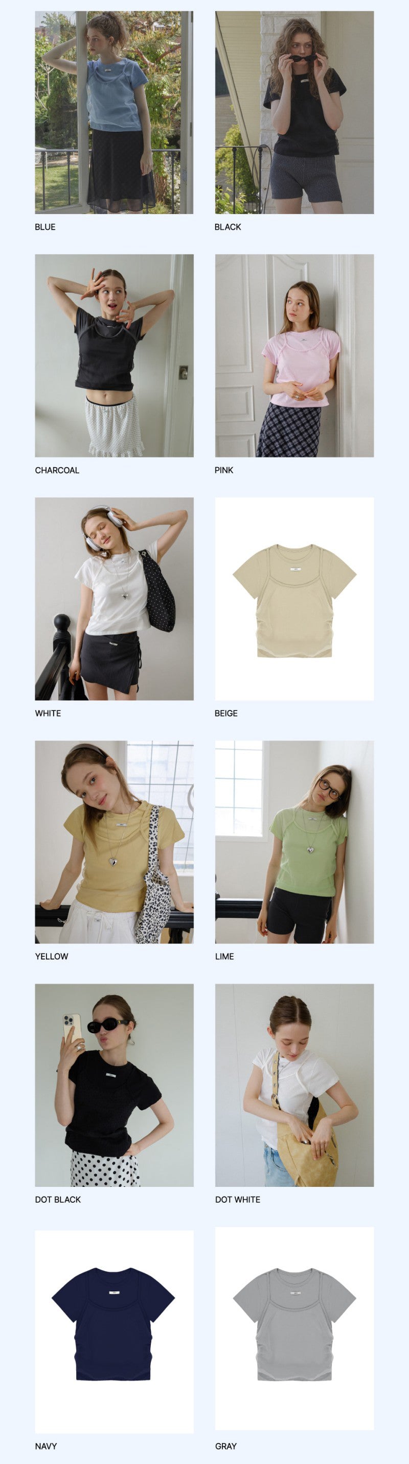 16個顏色【WE ARE】韓國Leterie休閒長袖時尚T恤LONGSLEEVEBUSTIERLAYEREDTSHIRT/BUSTIERLAYEREDTSHIRT