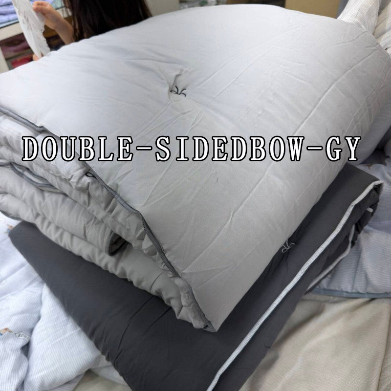 9/4收單 【WE ARE】韓國製刺繡蝴蝶結雙面四季被double-sidedbow