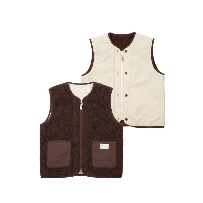 【WE ARE】韓國KODAK柯達馬夾羊羔毛雙面背心馬甲K5323LFV93