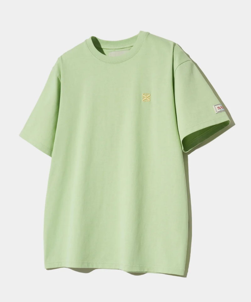 【WE ARE】Korea Satur classic small logo short-sleeved T-shirt SA252WTS06/SA252MTS06