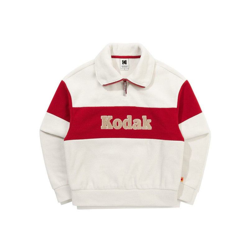 女款【WE ARE】韓國KODAK柯達半拉鏈領大學T衛衣K5422EFSR1