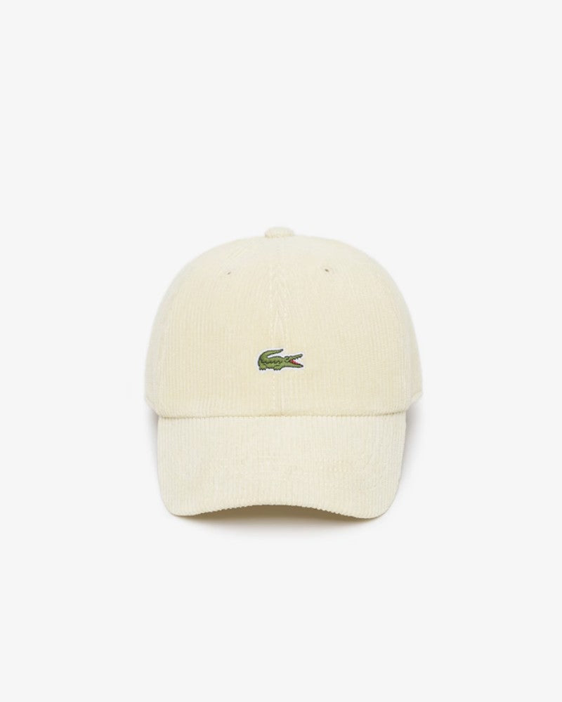 【WE ARE】韓國LACOSTE 燈芯絨小標棒球帽RK312E54N