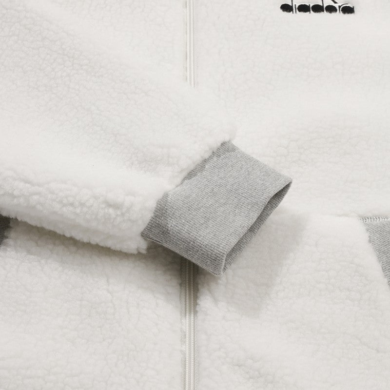 【WE ARE】韓國Diadora休閒連帽拉鏈毛外套D5423LFJ80