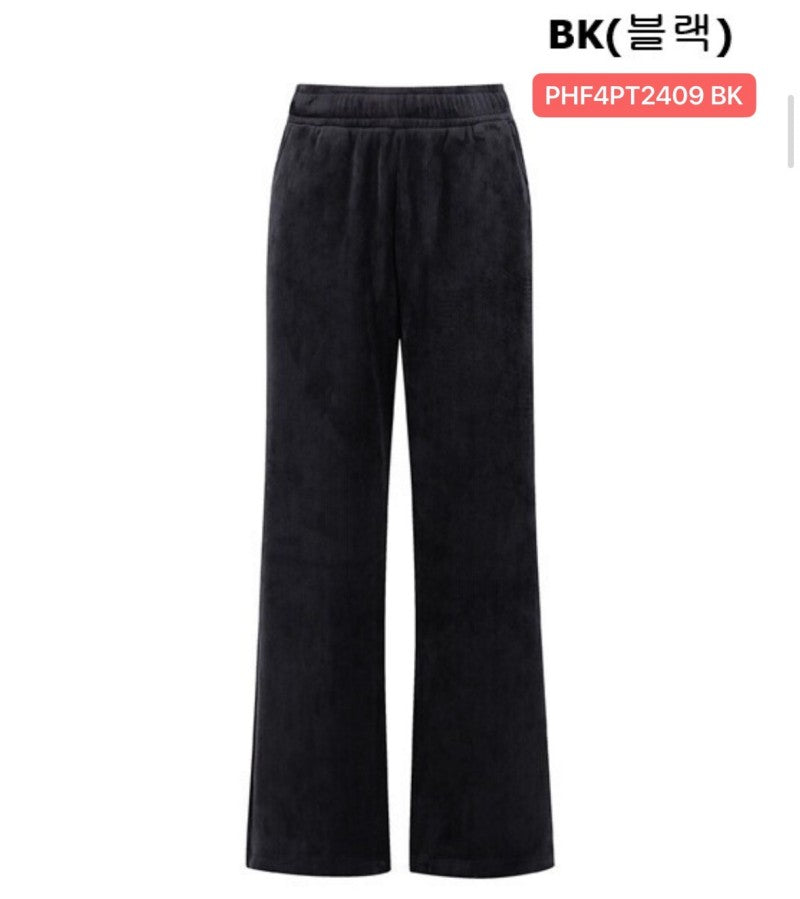 女款【WE ARE】韓國POLHAM燙絨闊腿褲PHF4PT2409
