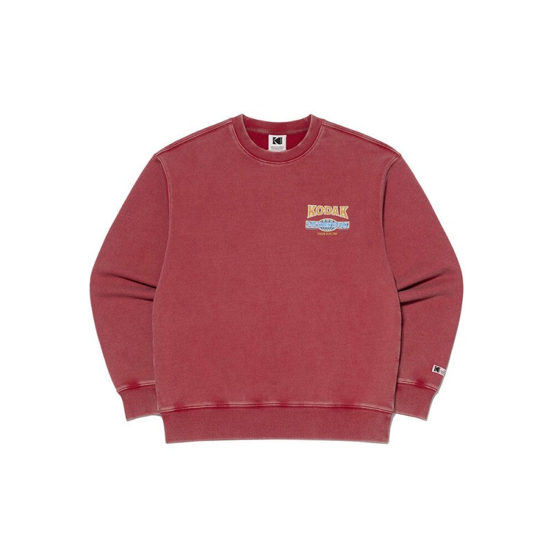 中性款【WE ARE】韓國KODAK柯達布標刷舊大學T K6123LFSO1