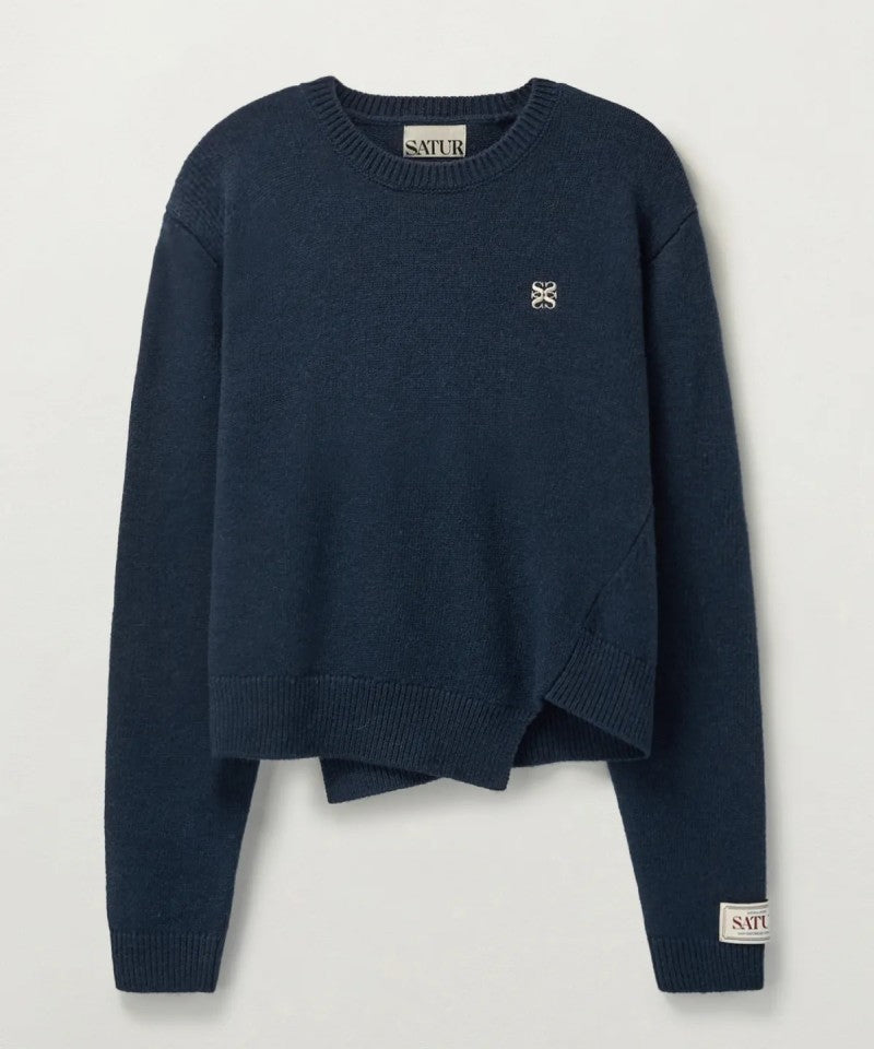 女款【WE ARE】韓國Satur休閒不規則針織毛衣SA243WKT38