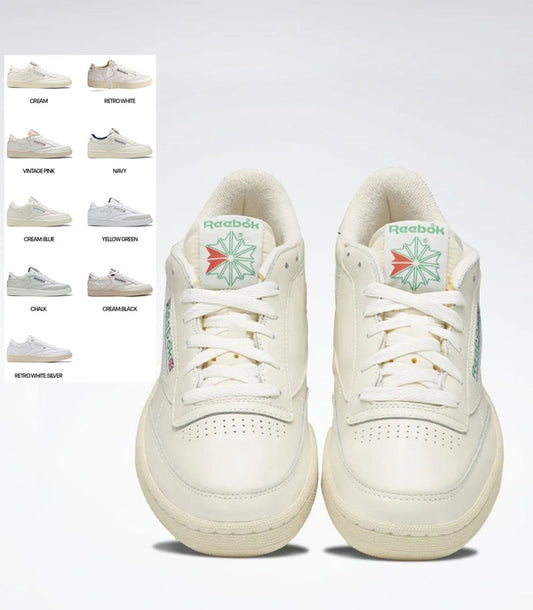 正碼帶【WE ARE】韓國reebok 奶油底休閒板鞋RXSOXXCVU