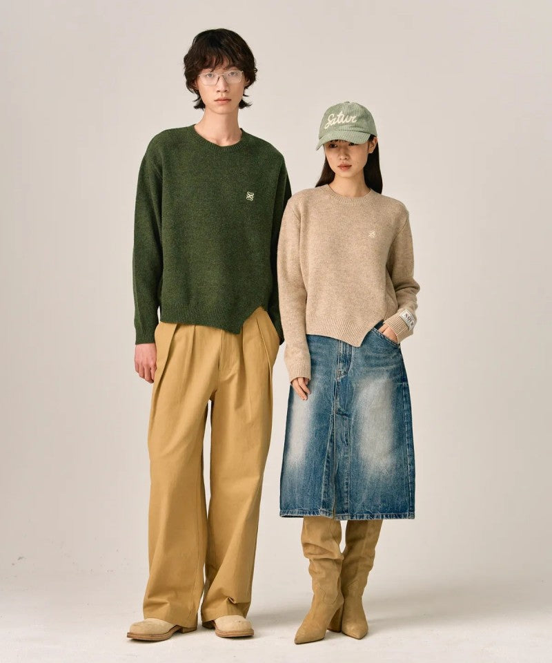 女款【WE ARE】韓國Satur休閒不規則針織毛衣SA243WKT38