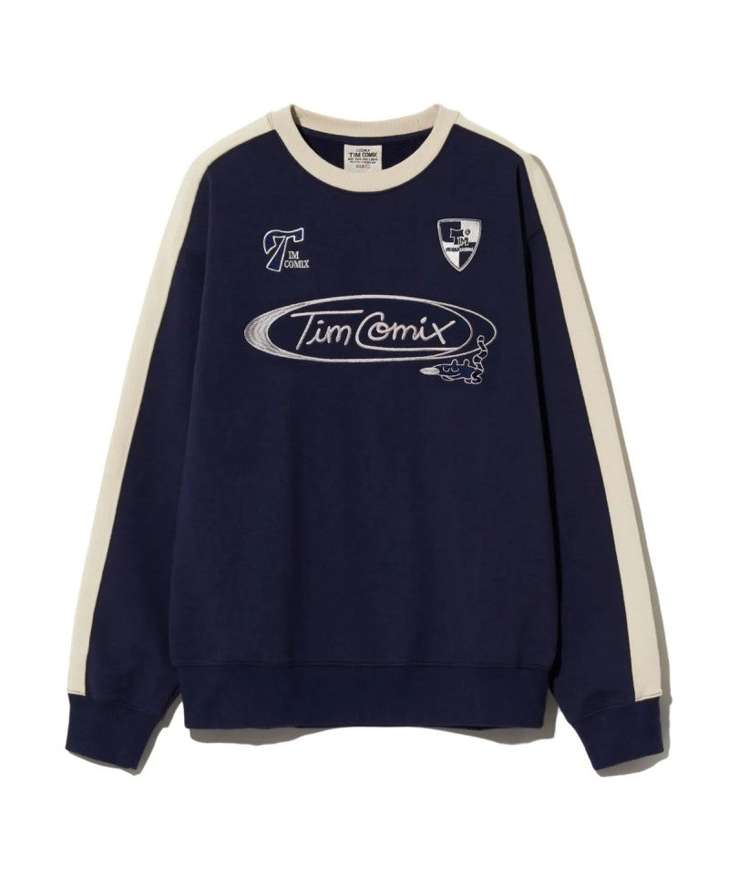 限時折扣【WE ARE】韓國TIMCOMIX圓領大學T衛衣TEF1CR306S