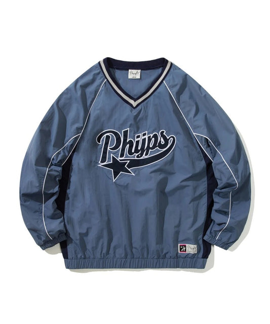 限時折扣【WE ARE】韓國PHYPS休閒V領大學T衛衣PD02LS0045