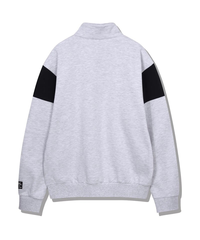 【WE ARE】韓國JEEP半拉鏈翻領大學T衛衣JP5TSU837