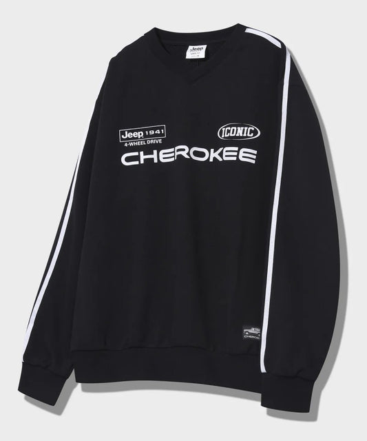 【WE ARE】韓國JEEP圓領大學T衛衣JP5TSU827