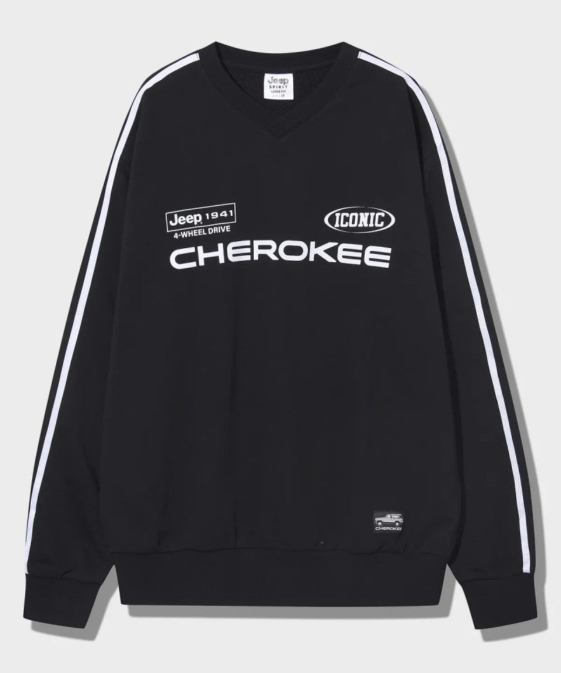 【WE ARE】韓國JEEP圓領大學T衛衣JP5TSU827