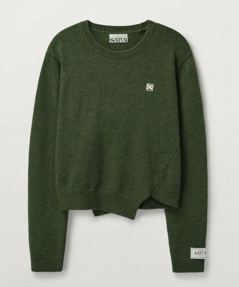 女款【WE ARE】韓國Satur休閒不規則針織毛衣SA243WKT38