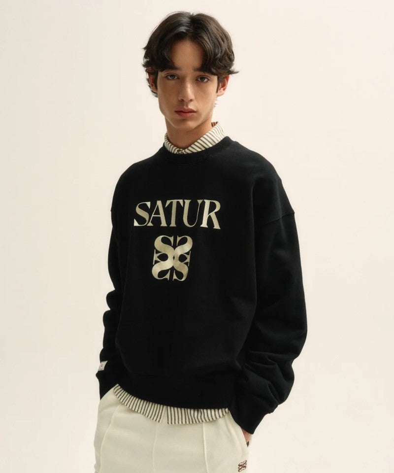 【WE ARE】韓國Satur圓領大學T衛衣SA253UTM05