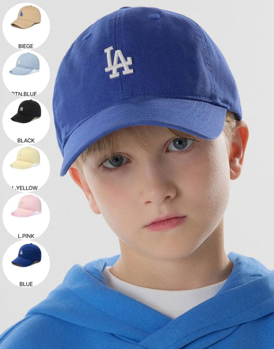 【WE ARE】韓國MLB KIDS休閒基礎款兒童棒球帽7ACP7704N