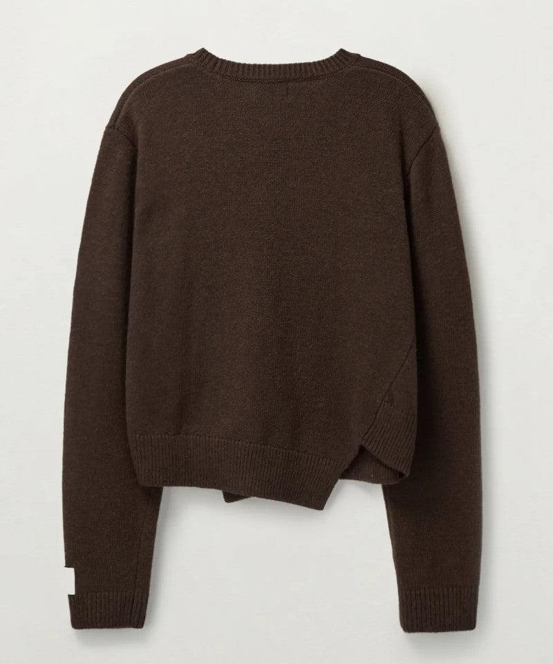 男女同款【WE ARE】韓國Satur休閒不規則針織毛衣SA243UKT38