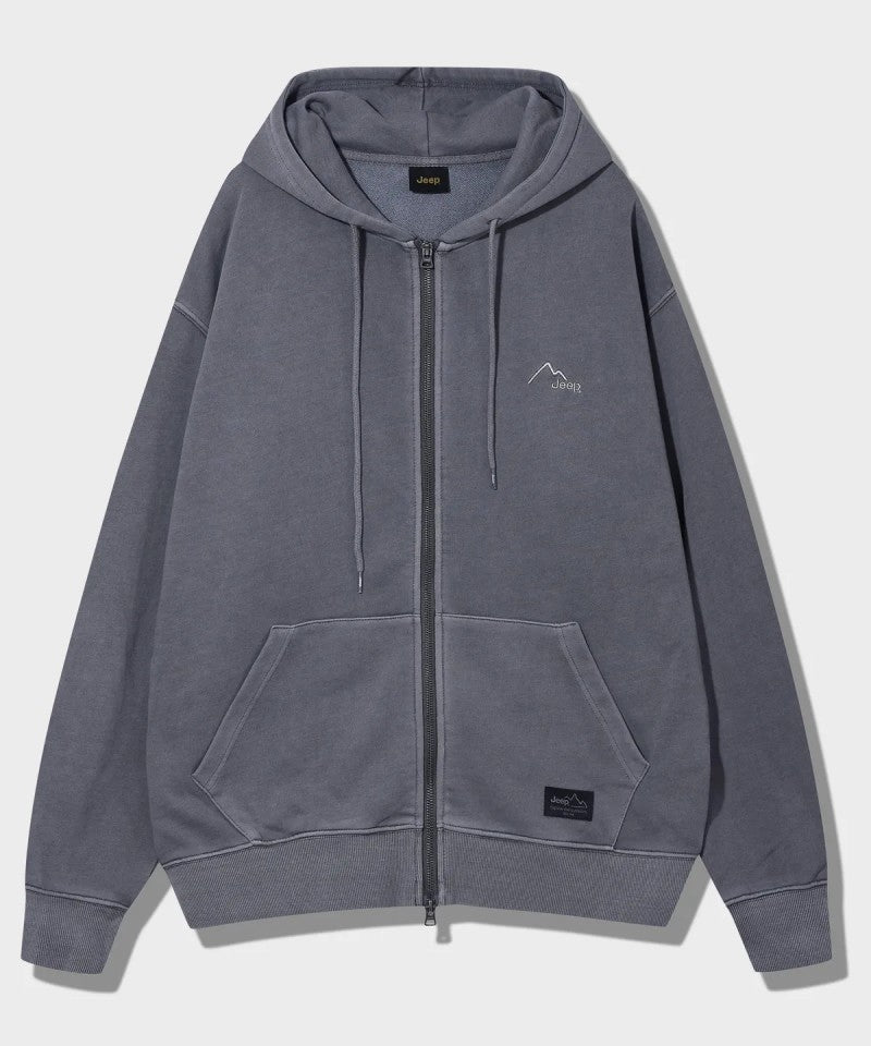 【WE ARE】韓國JEEP 刷舊雙拉鏈連帽外套 JQ5TZU612