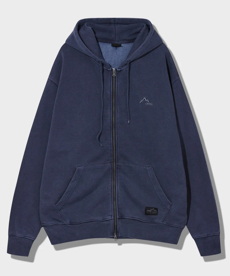 【WE ARE】韓國JEEP 刷舊雙拉鏈連帽外套 JQ5TZU612