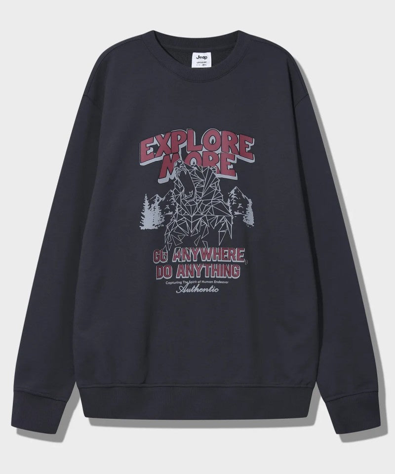 【WE ARE】韓國JEEP休閒圓領大學T衛衣JQ5TSU816