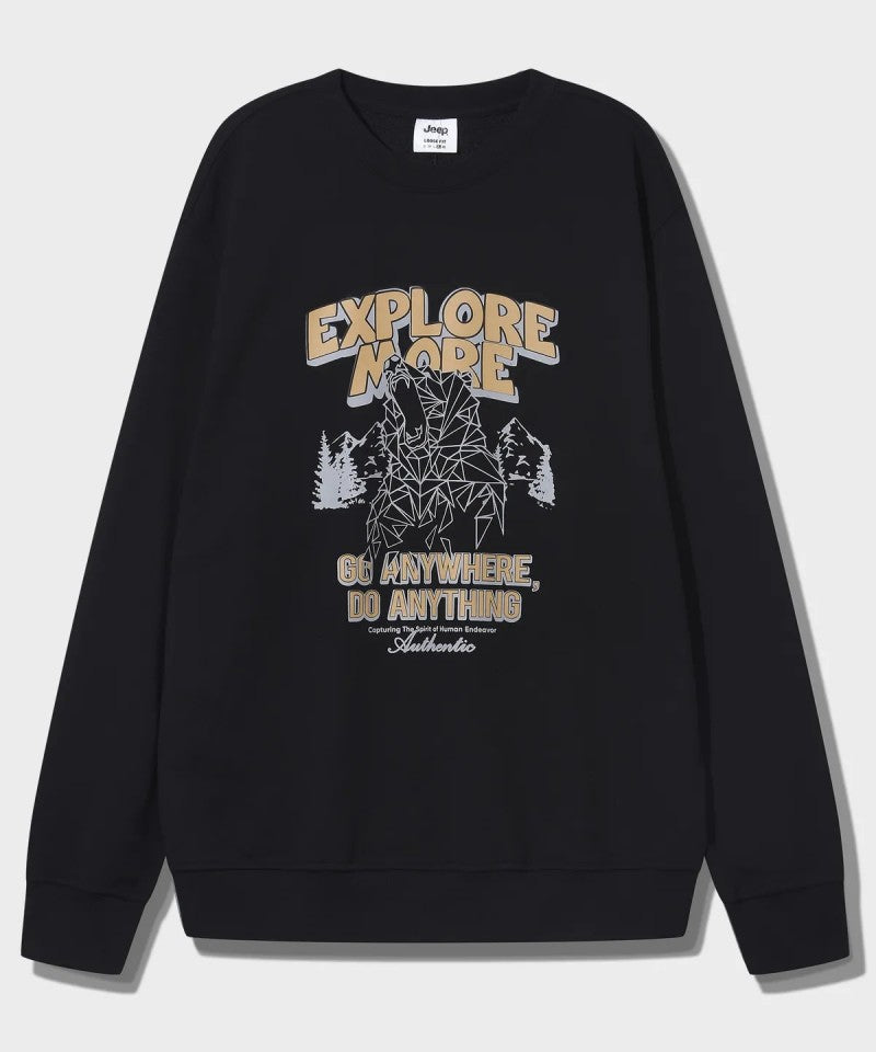 【WE ARE】韓國JEEP休閒圓領大學T衛衣JQ5TSU816