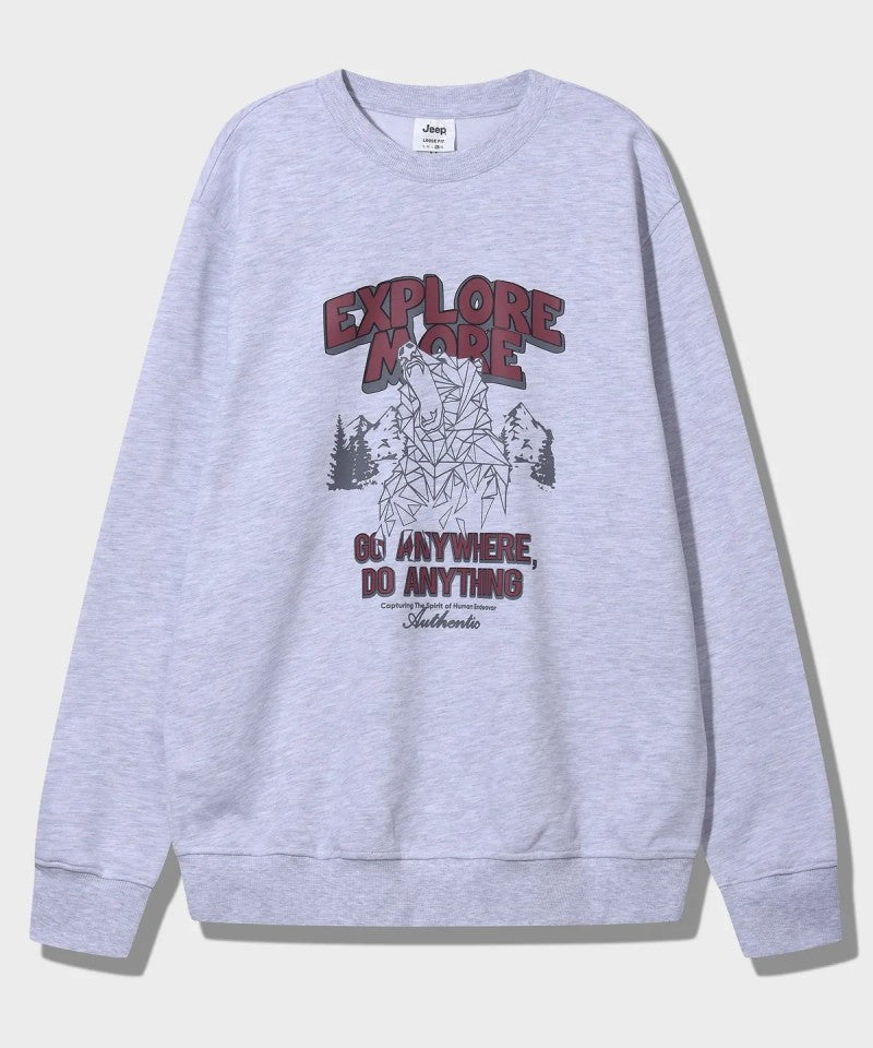 【WE ARE】韓國JEEP休閒圓領大學T衛衣JQ5TSU816