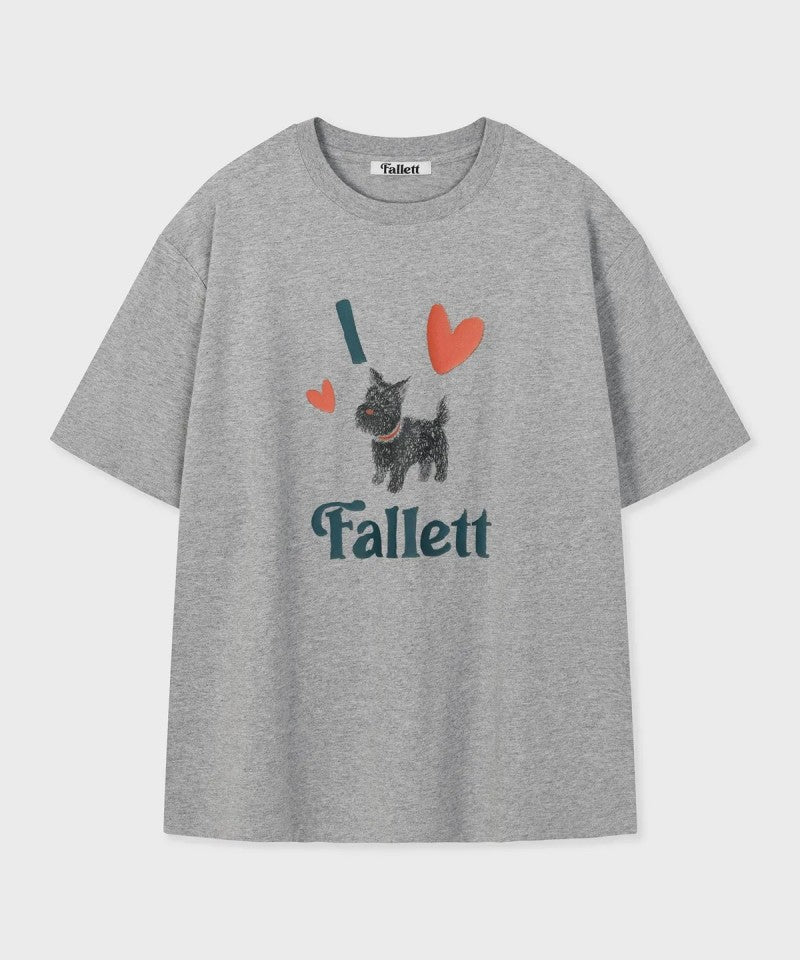 女款【WE ARE】韓國Fallett 狗狗短袖T恤FA2502ST15