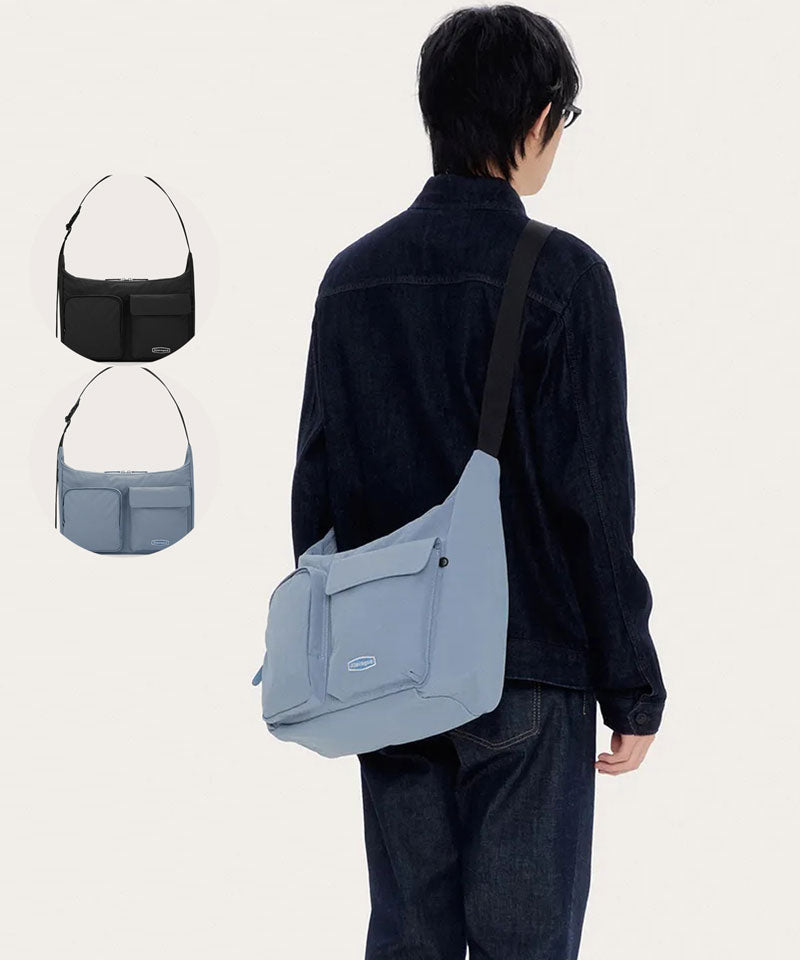 【WE ARE】韓國ALAVAGUE休閒單肩斜挎包험프 유틸리티 크로스백 L