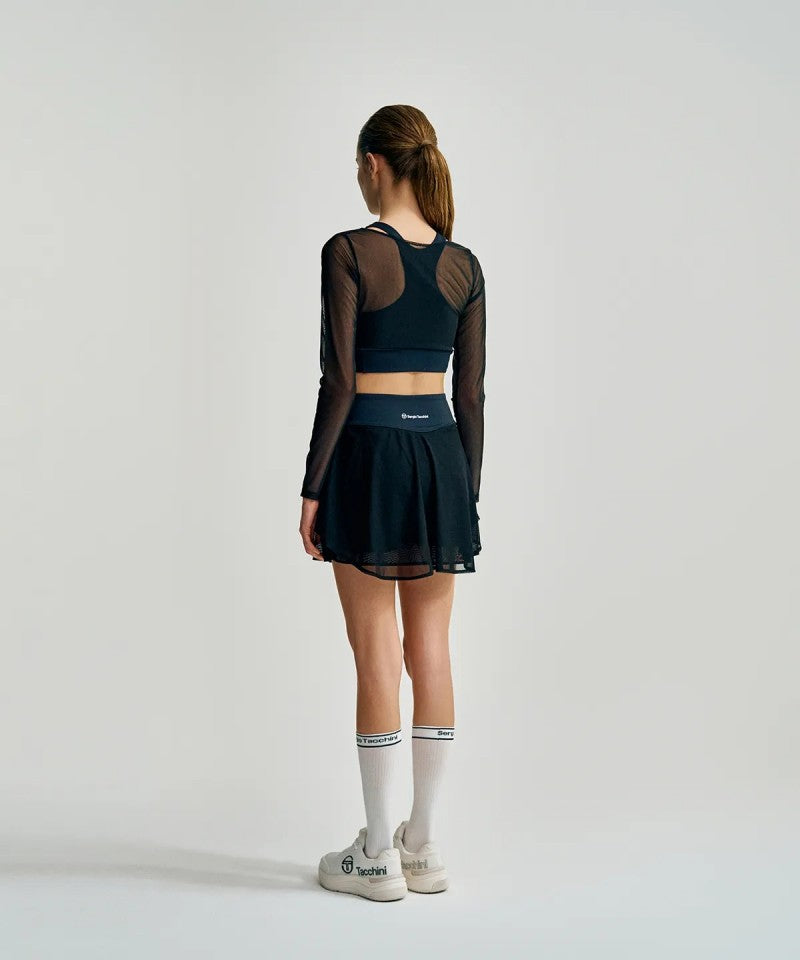 女款【WE ARE】韓國SERGIO TACCHINI時尚長袖網紗上衣TWRL13153