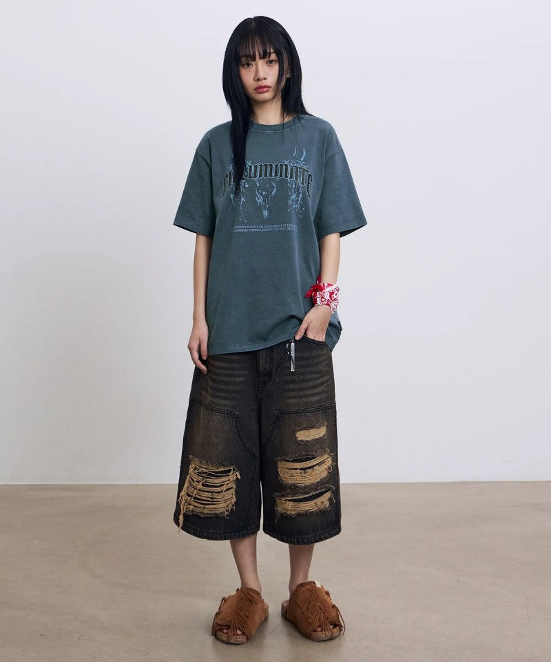 【WE ARE】韓國FILLUMINATE休閒短袖T恤FBEUUST200