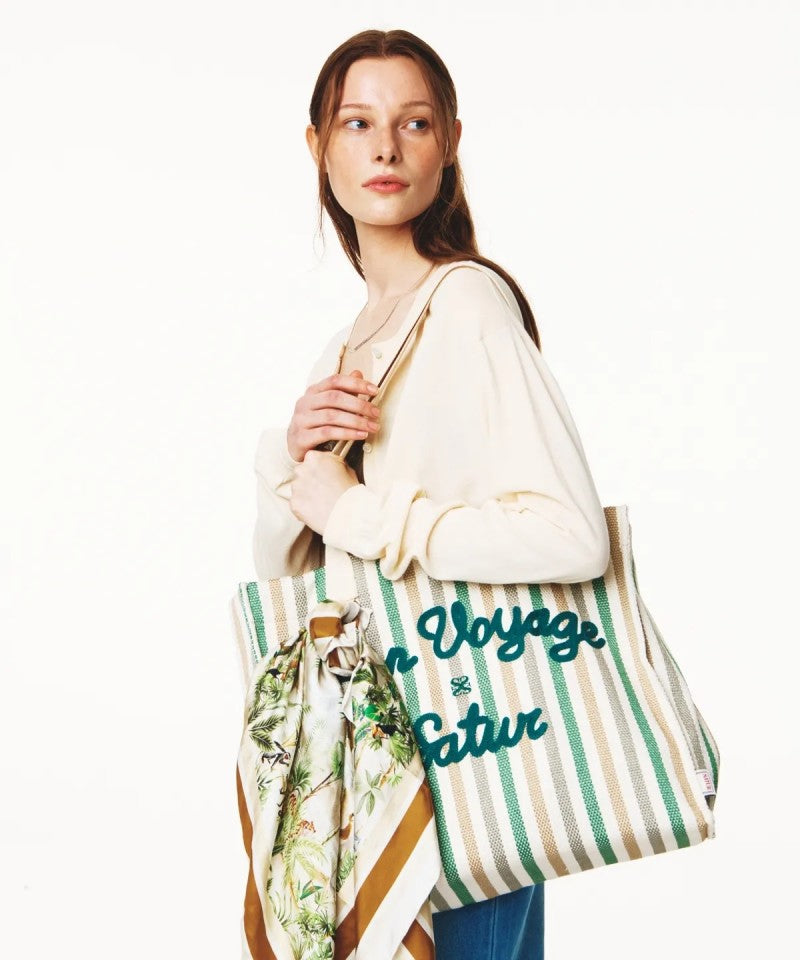 【WE ARE】韓國Satur休閒單肩購物袋SA255WAB06