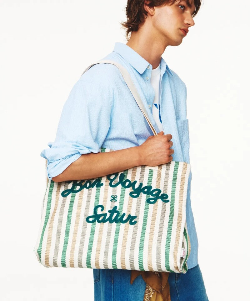 【WE ARE】韓國Satur休閒單肩購物袋SA255WAB06