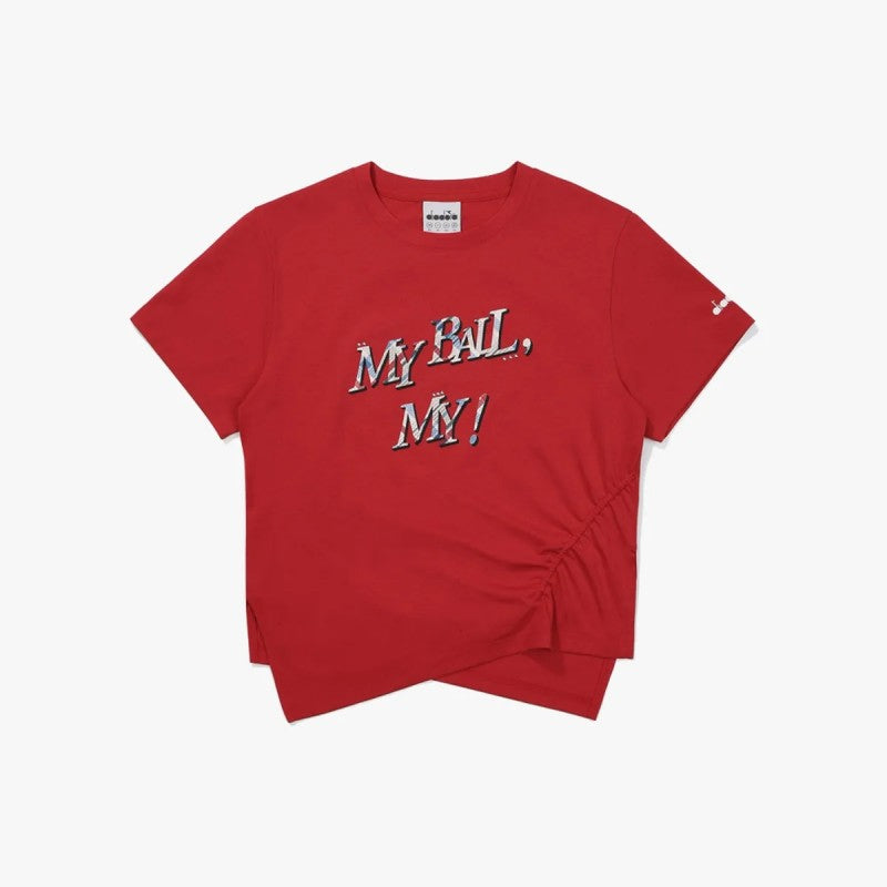 DIA折扣款  女款【WE ARE】韓國Diadora短袖T恤D5222TRS92