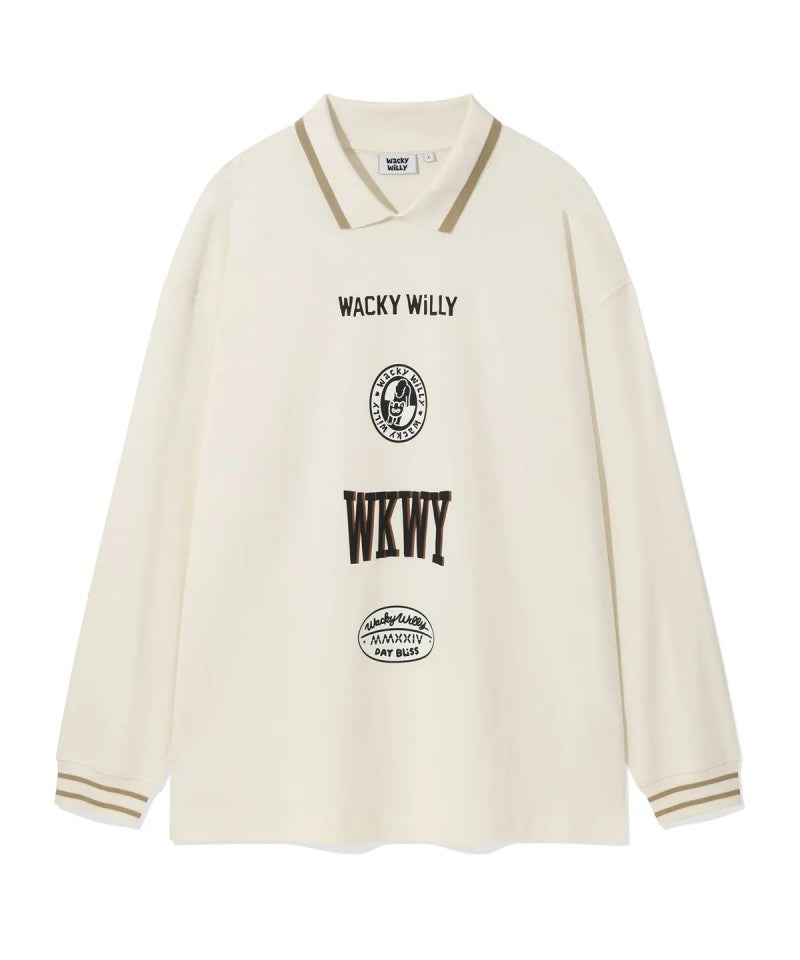 【WE ARE】韓國wacky Willy 翻領大學T WA2503LT15